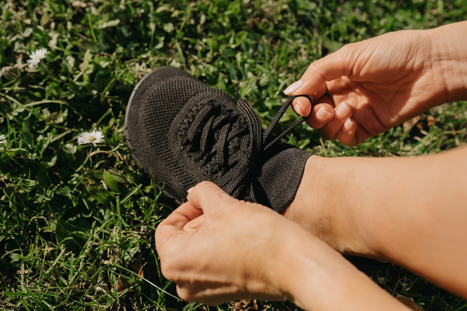 Barefoot Knit Sneakers Softy Black