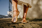 Barefoot dress shoes Chic rosegold