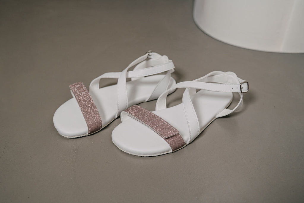 Barefoot Sandals Hava Sparkle – White