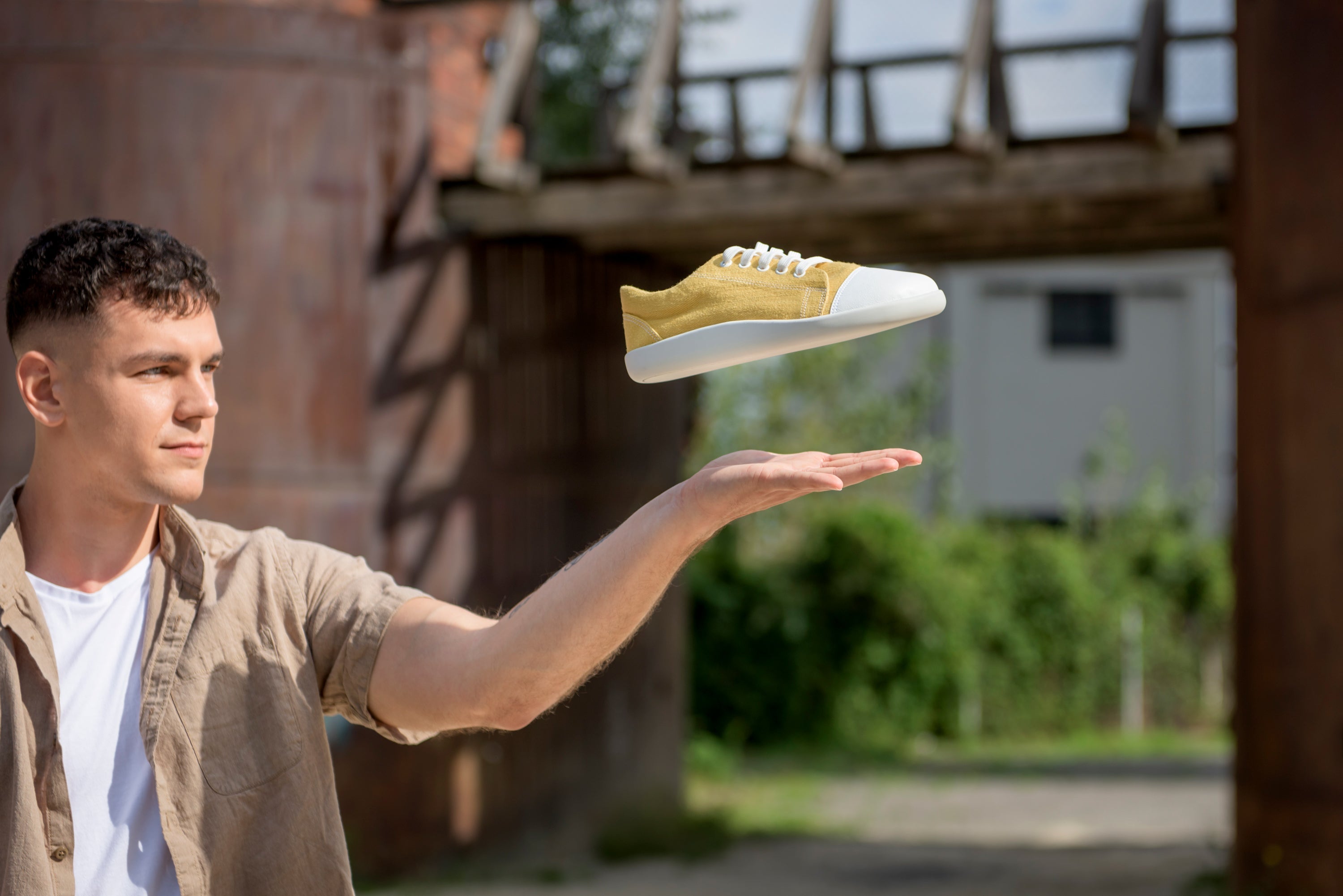 Comfort sneakers Street – Mustard Hemp