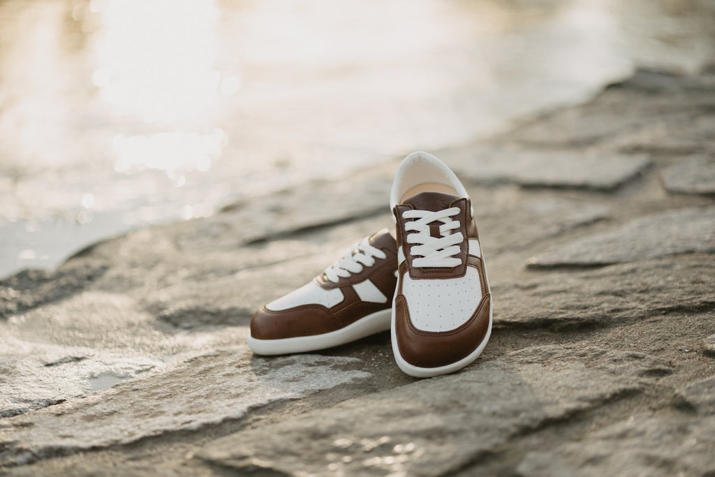 Yuva Comfort Sneakers Brown & White