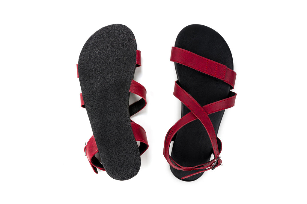 Hava barefoot burgundy sandals