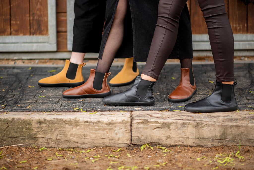 barefoot shoes Chelsea 2.0 mustard nubuck