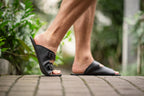 barefoot slip-on sandals black