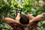 Comfort slip-on sandals black