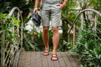 barefoot slip-on sandals brown