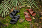 barefoot slip-on sandals black