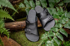 Comfort slip-on sandals black