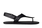 Simple barefoot black sandals