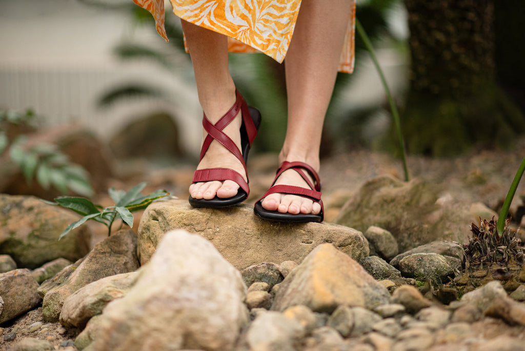 Hava Comfort sandals burgundy