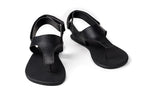 Simple barefoot black sandals