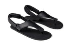 Simple barefoot black sandals