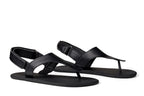 Simple barefoot black sandals