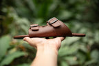 Comfort slip-on sandals brown