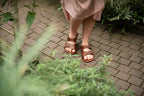 Comfort slip-on sandals brown