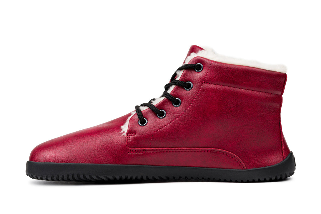 Sundara Winter Barefoot Ankle Boots - Burgundy