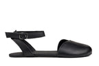 Ballerina barefoot black dress shoes
