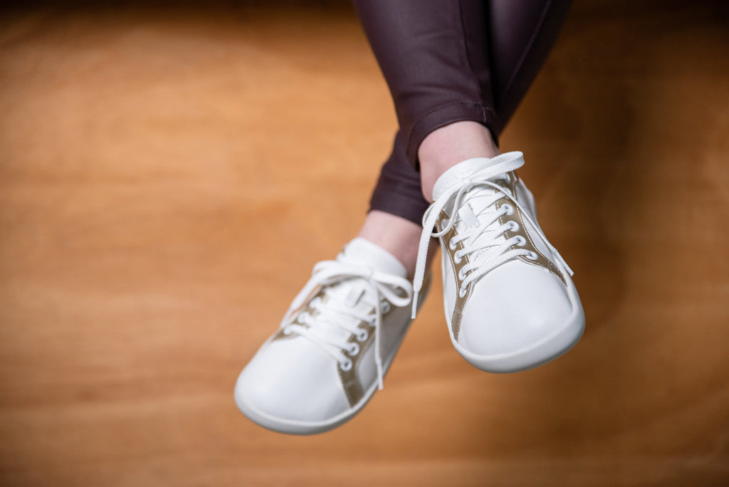 Pura Play barefoot Sneakers Gold Trim