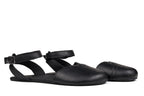 Ballerina barefoot black dress shoes