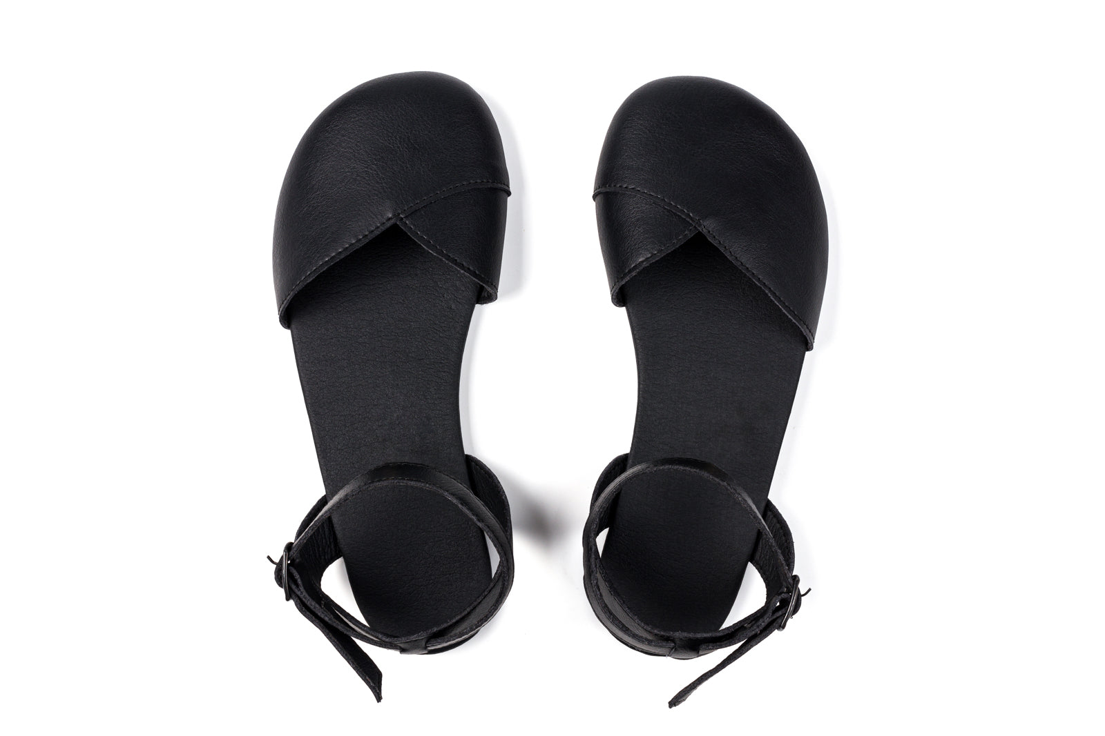 Ballerina barefoot black dress shoes