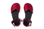 Ballerina barefoot burgundy dress shoes