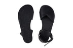 Ballerina barefoot black dress shoes