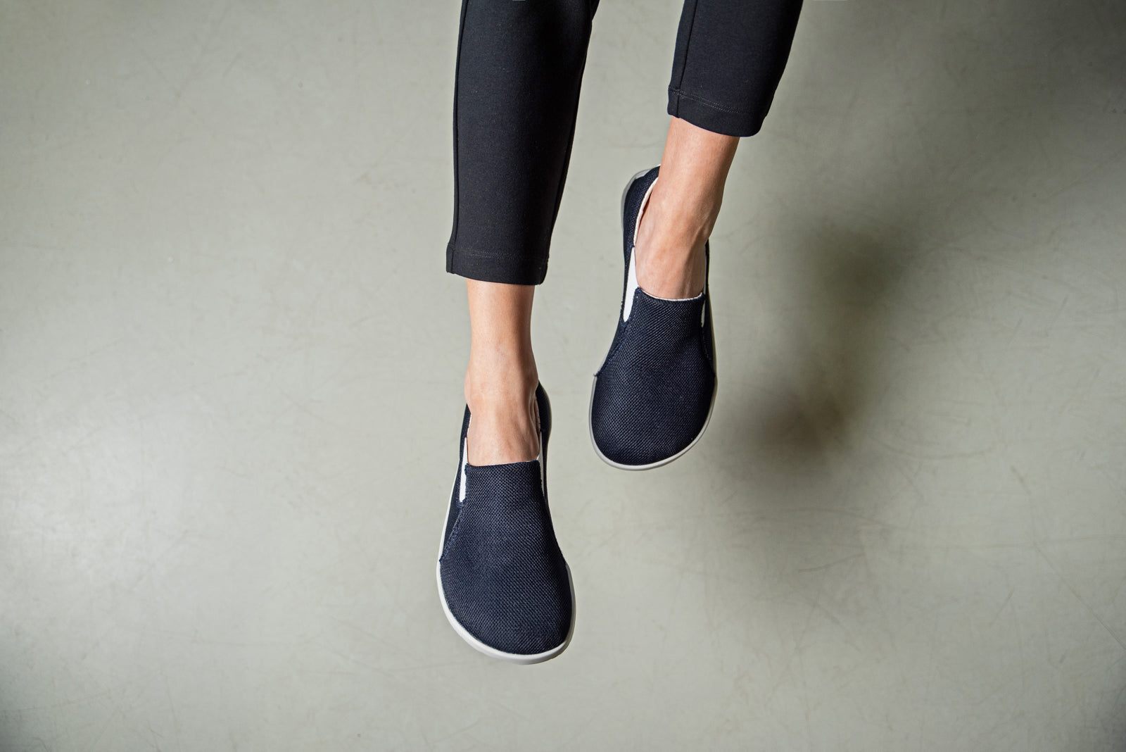 Navy Comfort slip-on sneakers