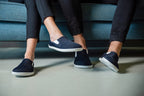 Navy Comfort slip-on sneakers