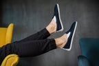 Navy Comfort slip-on sneakers