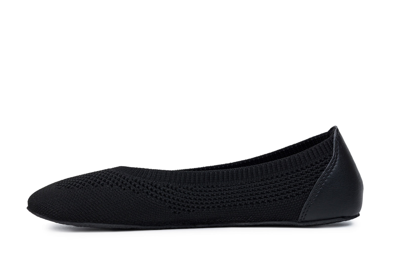 Barefoot Knit Ballet Flats Softy Black