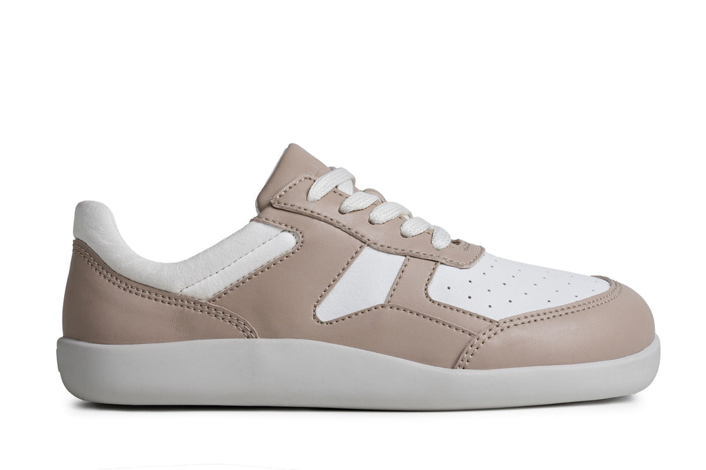 Barefoot Sneakers Yuva Beige & White