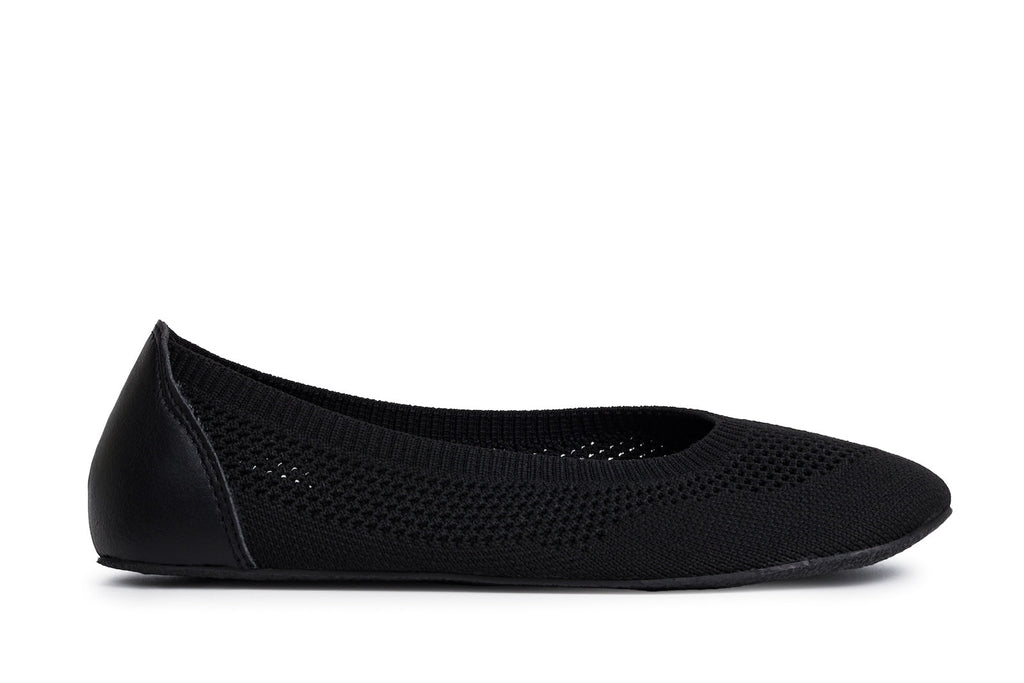 Comfort Knit Ballet Flats Softy Black