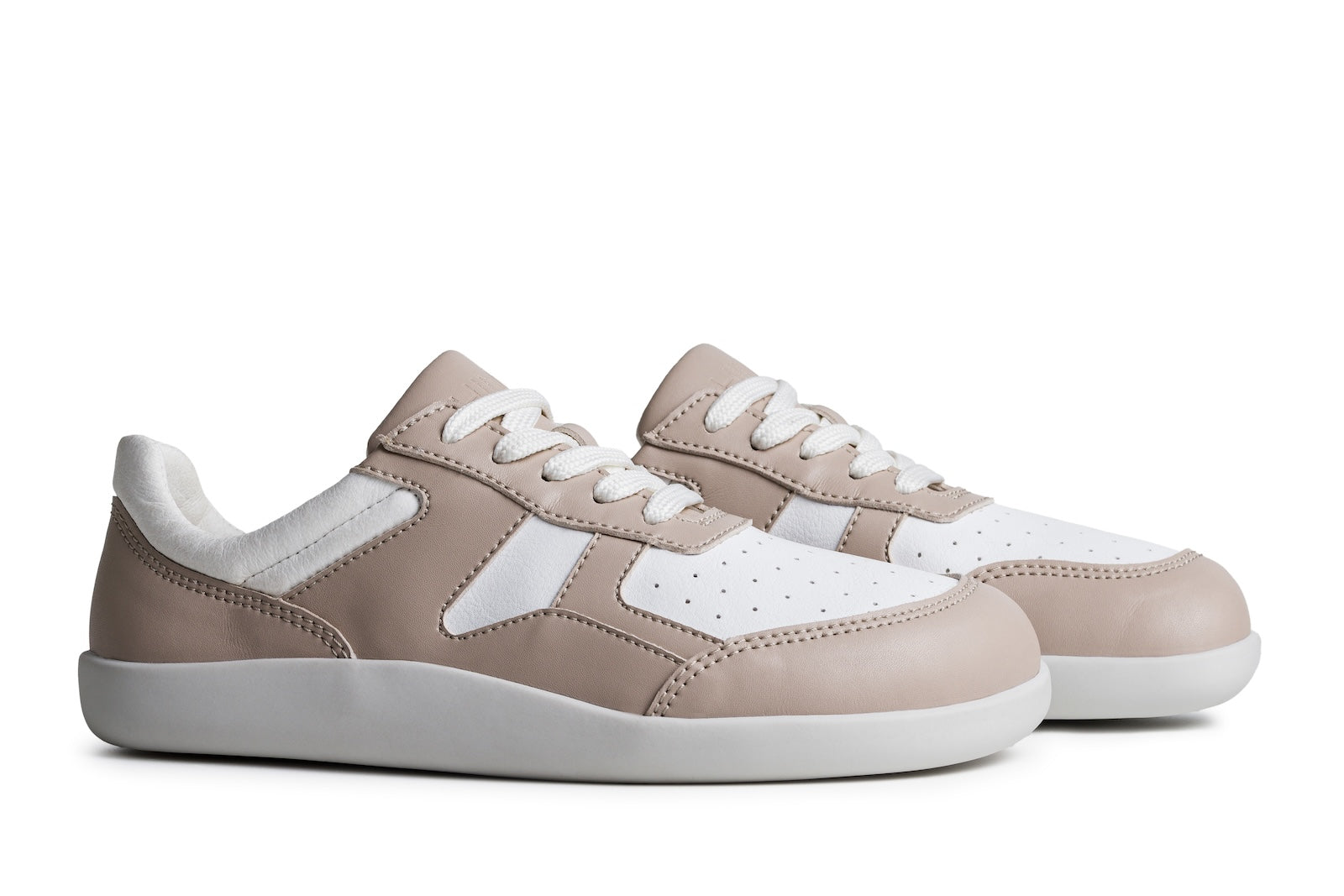 Barefoot Sneakers Yuva Beige & White