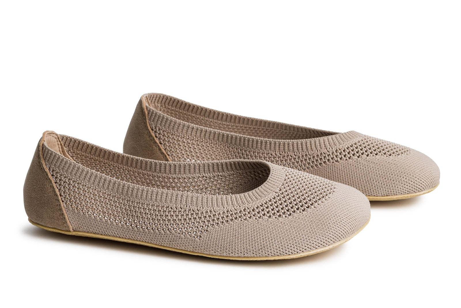 Comfort Knit Ballet Flats Softy Beige
