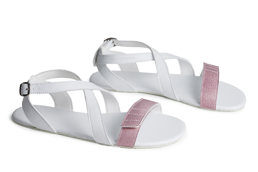 Barefoot Sandals Hava Sparkle – White