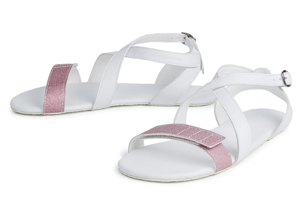 Barefoot Sandals Hava Sparkle – White