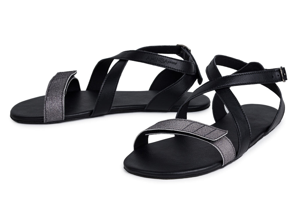 Barefoot Sandals Hava Sparkle – Black