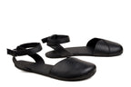 Ballerina barefoot black dress shoes