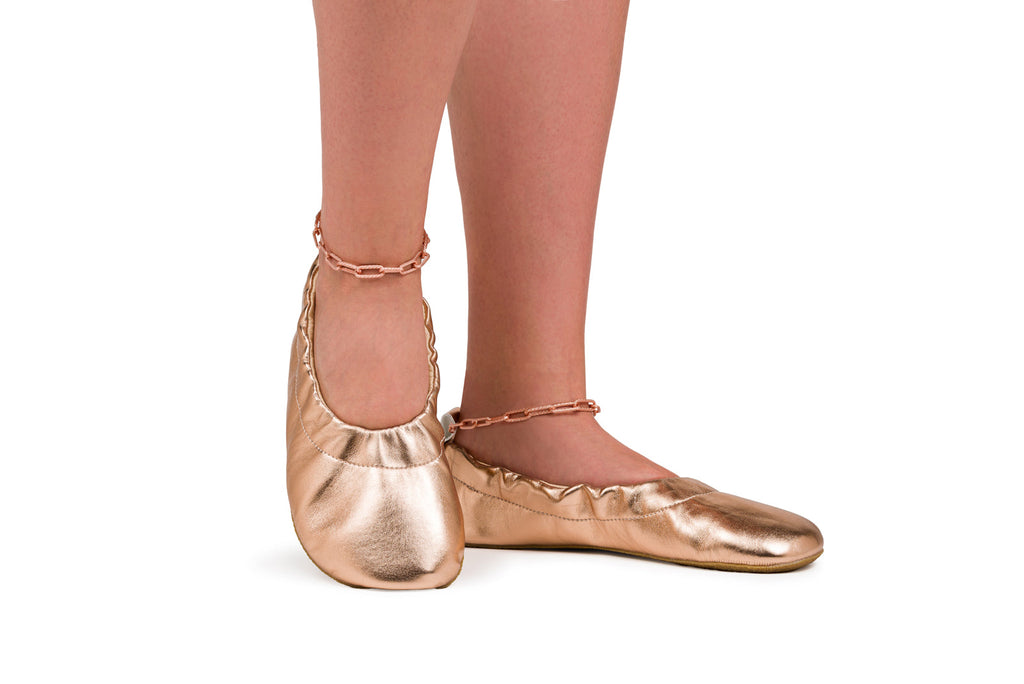 Barefoot dress shoes Chic rosegold