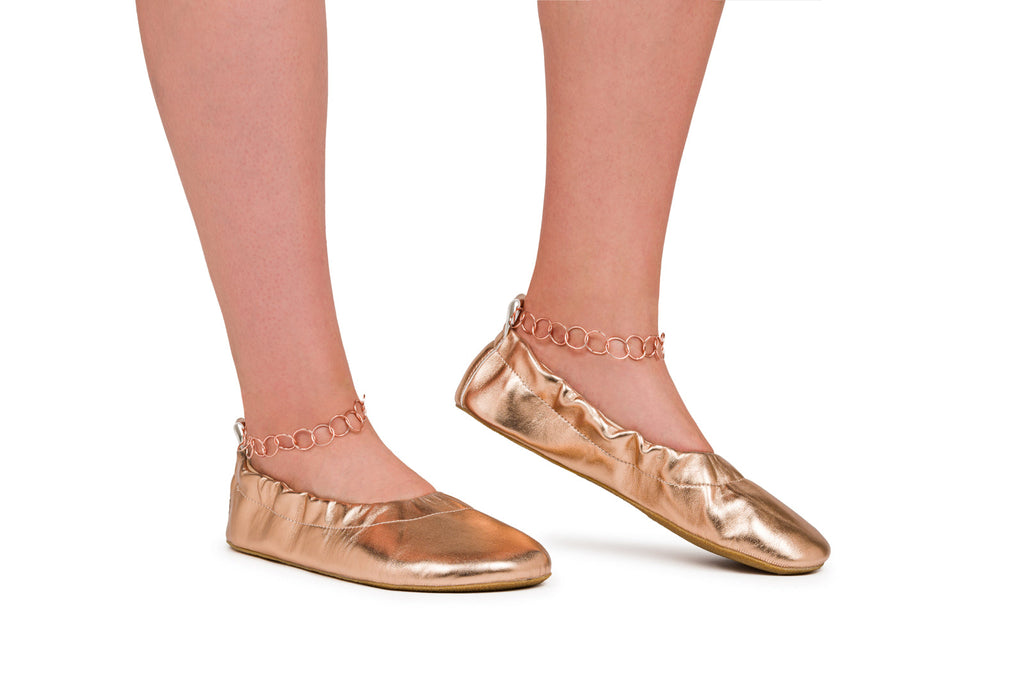 Barefoot dress shoes Chic rosegold