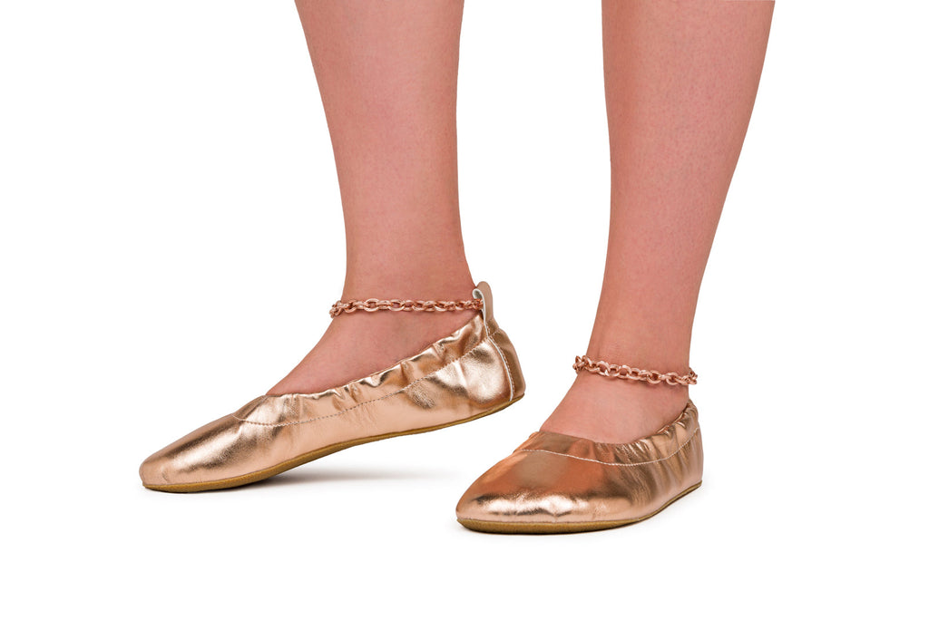 Barefoot dress shoes Chic rosegold