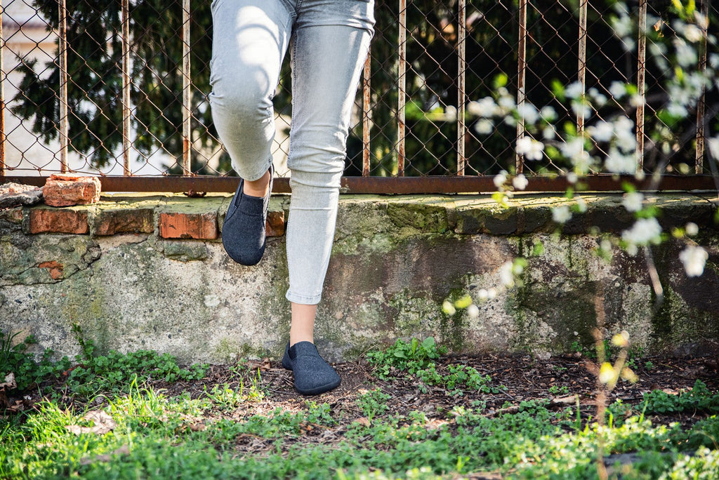 recycled barefoot slip-on sneakers
