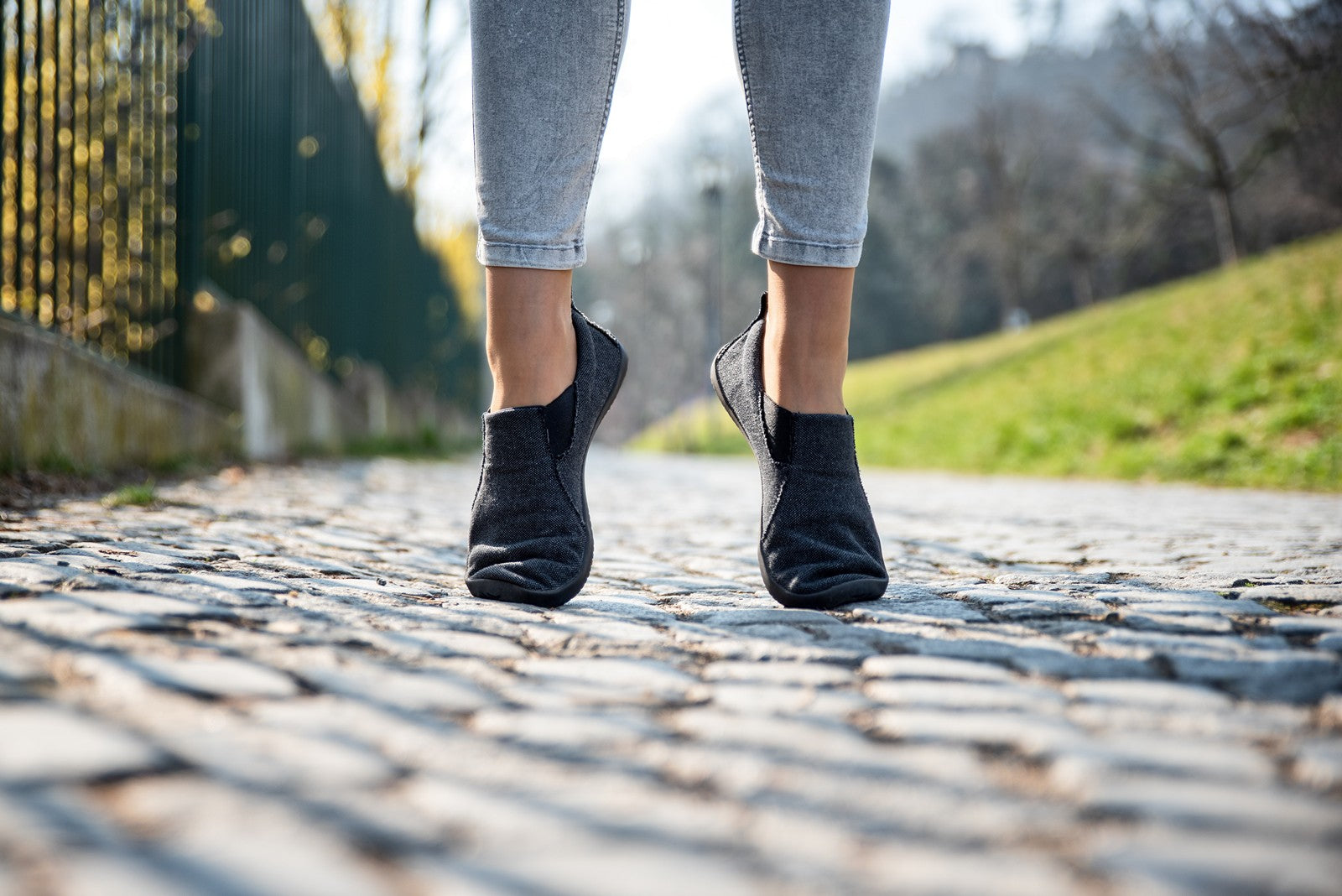 recycled barefoot slip-on sneakers