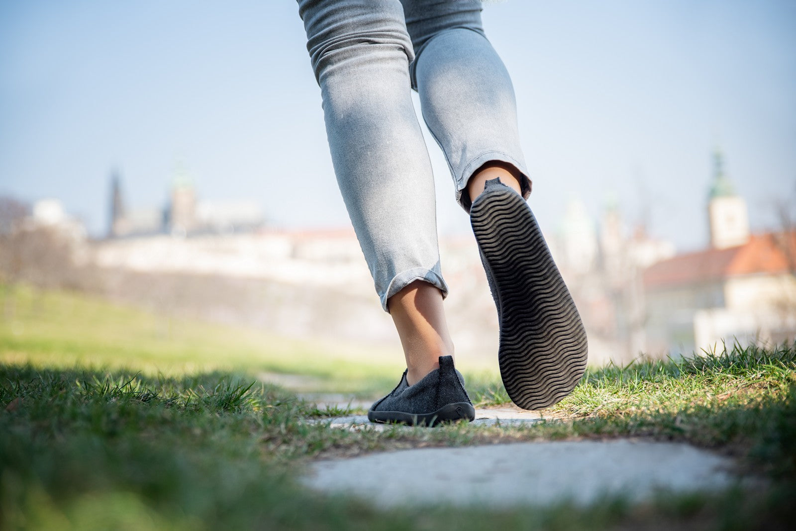 recycled barefoot slip-on sneakers