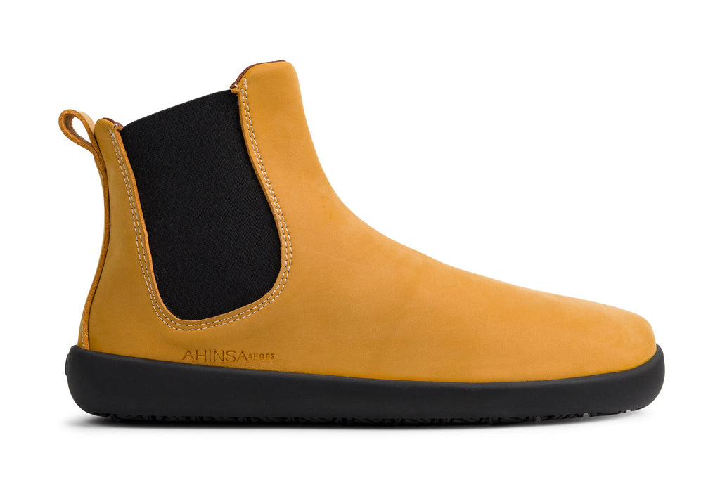 barefoot shoes Chelsea 2.0 mustard nubuck