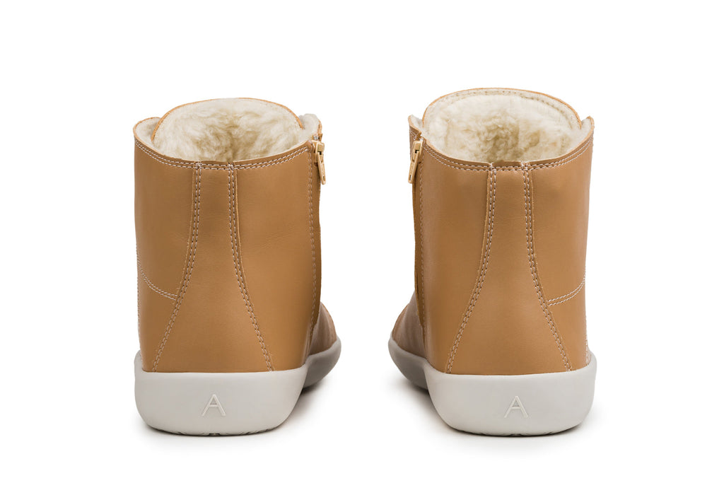 winter barefoot sneakers Tara Winter 2.0 beige