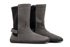 barefoot grey nubuck mid-calf boots
