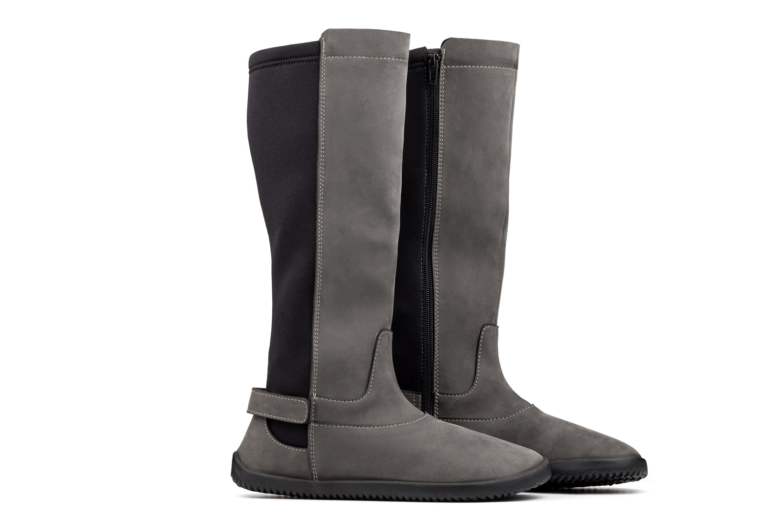 Barefoot Tall Boots – Grey Nubuck