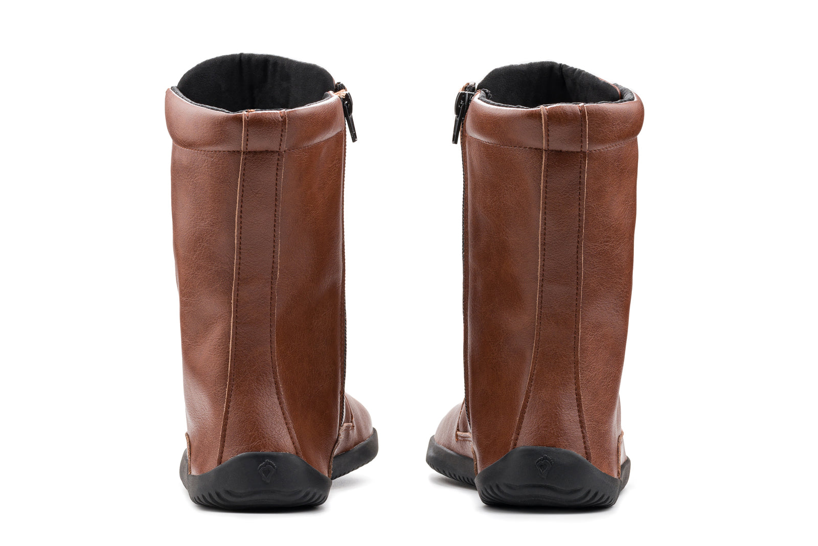 Jaya Barefoot Zip-up Boots – Brown