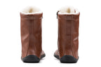 barefoot Jaya Winter Zip-up brown boots